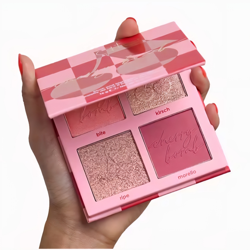 NIB CIATÉ LONDON Cherry Bomb Blush and Highlighter Palette - Picture 2 of 5